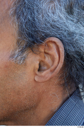 Ear Man White Casual Average Street photo references